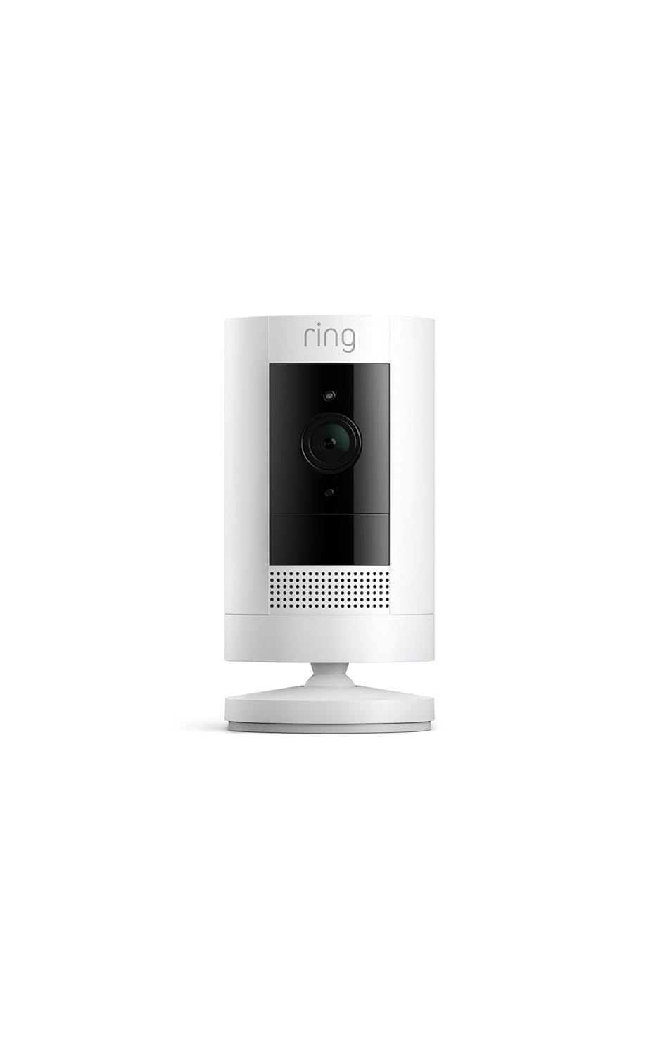 Ring Outdoor Cam - Weather-Resistant Security Camera with Live View & Color Night Vision | White