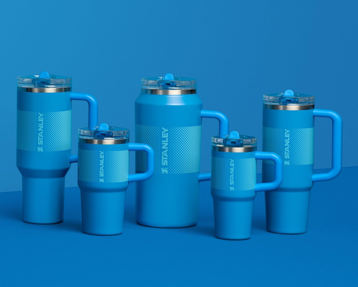 STANLEY Quencher ProTour 64 oz Tumbler - Leakproof Lid, Built-In Straw & Handle | Insulated Stainless Steel | Azure Fade