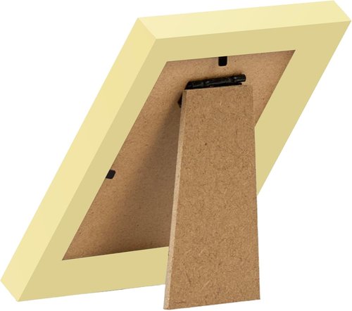 JCJMY 3x4 Gold Picture Frame - Versatile Wall & Tabletop Display with Shatter-Resistant Plexiglass