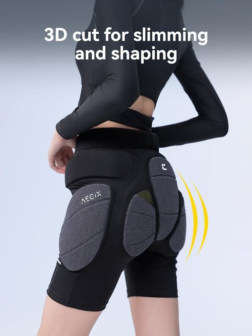 COPOZZ Padded Shorts for Snowboard, Skate and Ski - XRD - XL