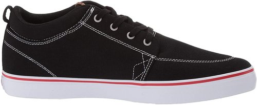 Globe Men's GS Chukka Shoe, Black/White/Canvas, 9 Medium US