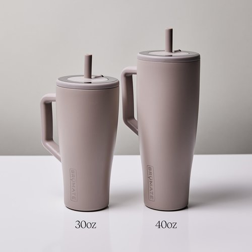 BrüMate Era 30 oz Tumbler with Handle and Straw | 100% Leakproof Insulated Water Bottle Tumbler with Lid and Flexible SoftSip Straw | Made of Stainless Steel | Cup Holder Friendly | 30oz (Juniper)