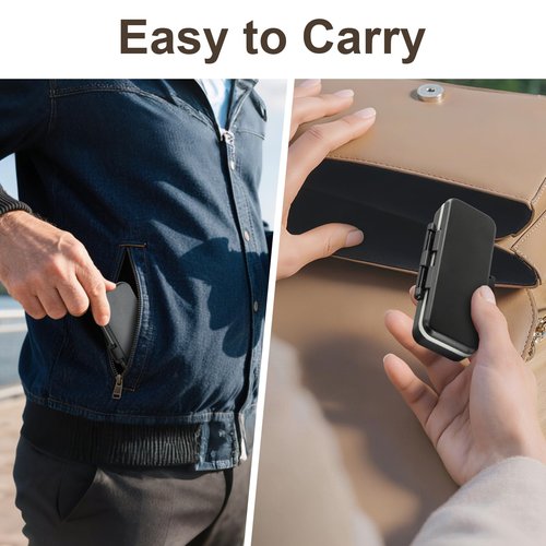 Hard Protective Case for Kardia Mobile 6L & 6L Max – Shockproof, Waterproof, Scratch-Resistant, with Silicone Inner Pad for Kardia Mobile EKG Monitor Case