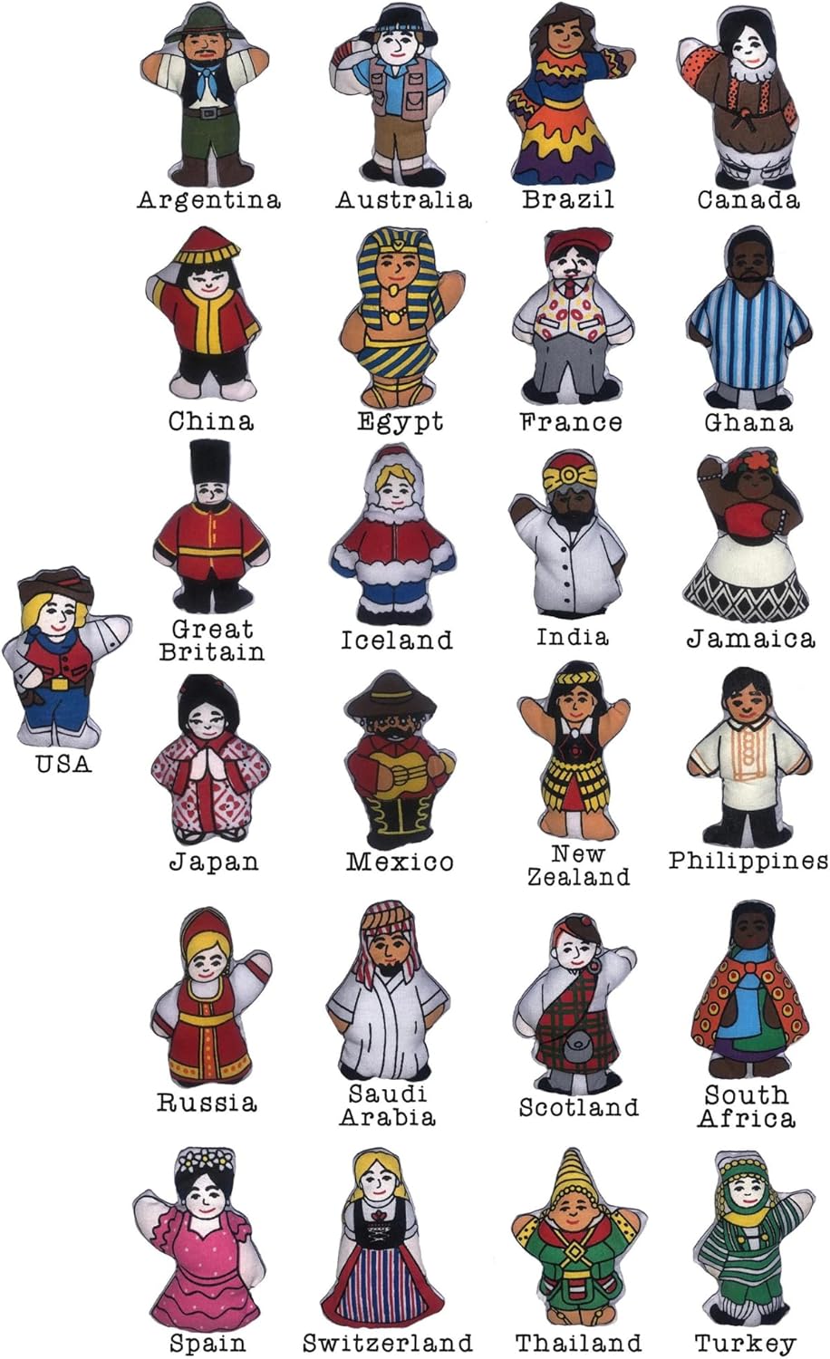 Pockets of Learning Christmas Around the World Advent Calendar - Interactive Holiday Countdown with 25 Stuffed Ornaments | Fabric Wall Hanging Décor