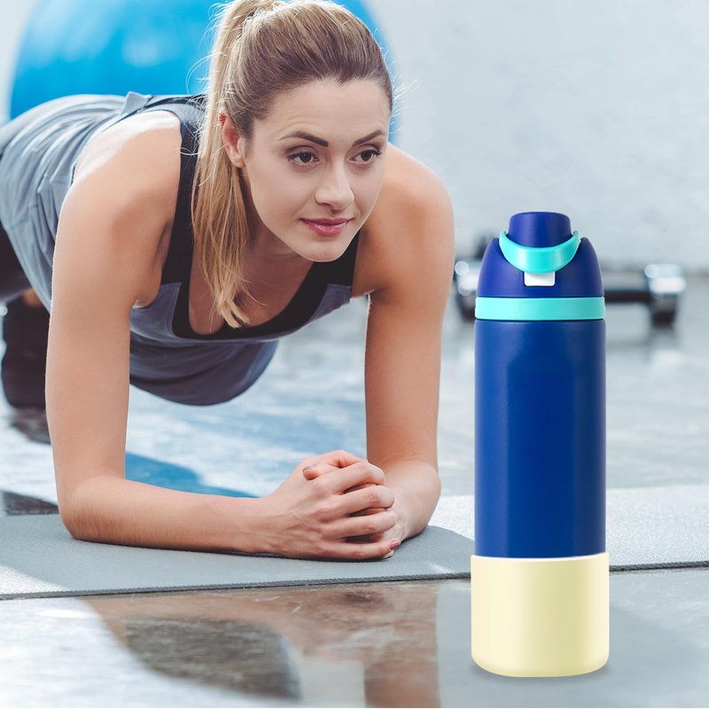 ( 2pcs)Silicone Water Bottle Boot and Bottle Drying Rack Compatible with Owala 24oz,Bottom Bumper Protector/Anti-Slip/Prevent scratches/Drying Rack Saves Space/Compatible with FreeSip Bottles,Cream