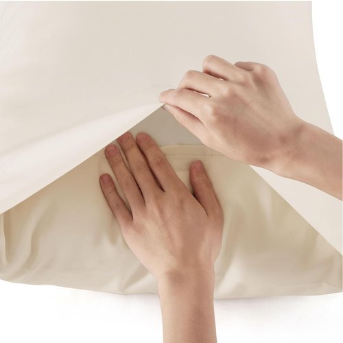 Bedsure Cooling Bed Sheets - Breathable Rayon from Bamboo | Full Size, Deep Pocket Up to 16 Inches, Light Beige