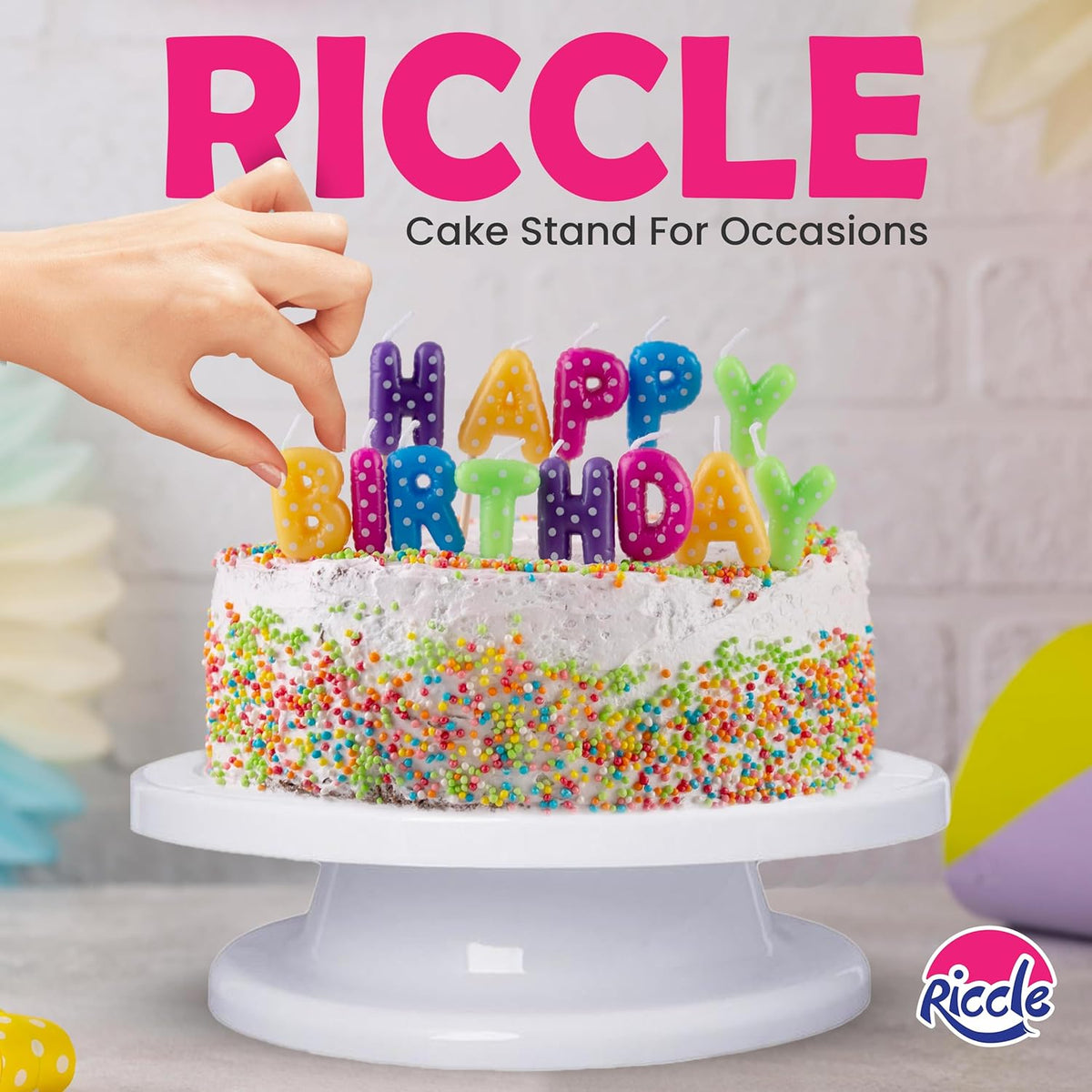 Riccle 88-Piece Cake Decorating Kit | Complete Set with Turntable, Piping Bags, Tips & Tools