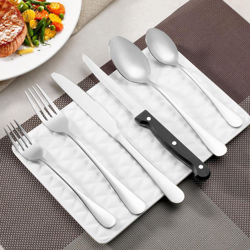 12 Piece Dinner Forks Set, Food-Grade Stainless Steel Forks Silverware, Cutlery Forks, Dessert Forks, Metal Forks for Home, Kitchen or Restaurant, Mirror Polished, Dishwasher Safe - 8 Inch