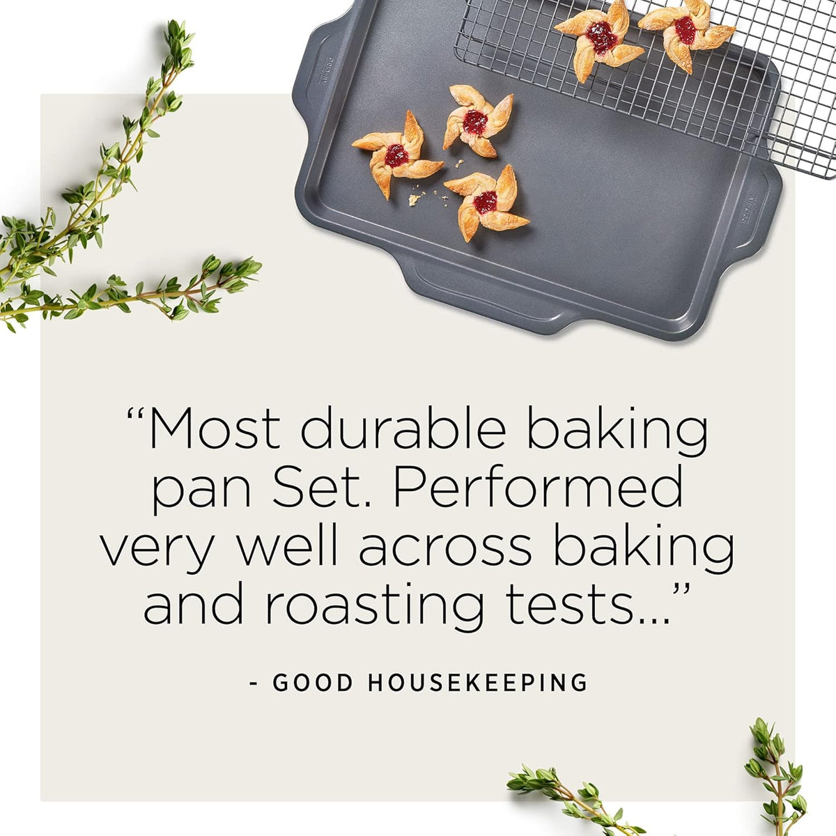 All-Clad Pro-Release Nonstick Bakeware Set - 5-Piece Oven Safe Set | Includes Cookie Sheet, Muffin Pan, & More