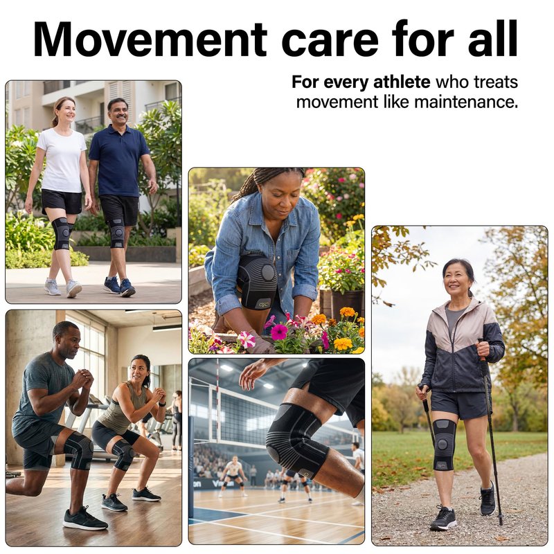 Kinesiology Knee Compression Sleeves - Professional Knee Support Braces for Men and Women for Joint Pain Relief, Swelling, ACL, MCL, FSA and HSA Approved (Black, Large)