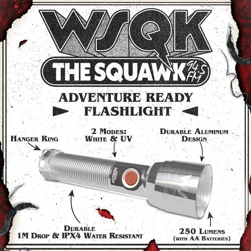 Energizer Stranger Things Squawk Retro LED Flashlight, Water Resistant and Drop Tested Camping Flashlight, Limited Edition, 250 Lumens