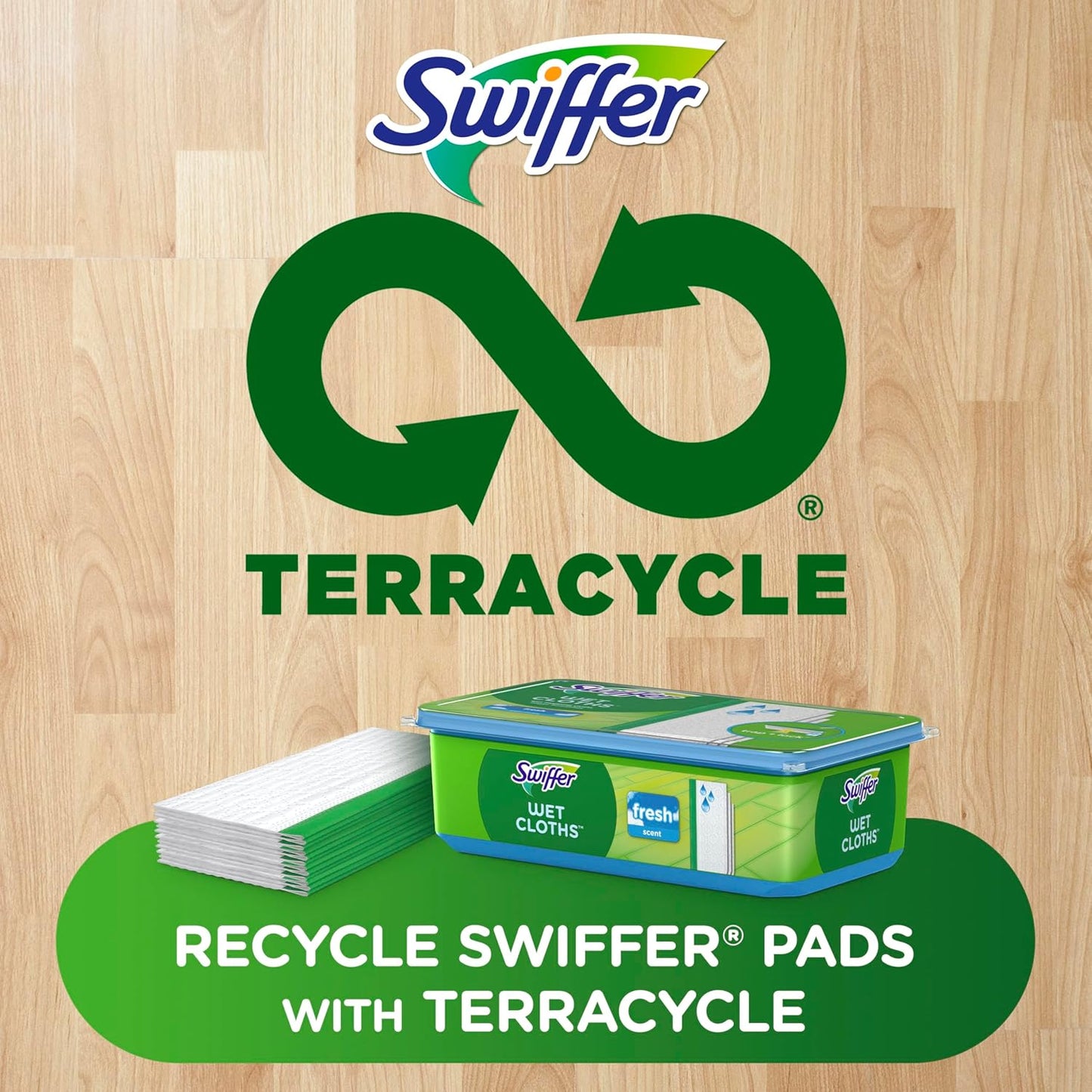 Swiffer Sweep + Mop Wet Pads Refill - All-Purpose Floor Cleaner for Dirt & Dust | Fresh Gain, 36ct