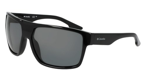 Columbia Men's Sunglasses C571SP FAIRBANKS - Black/Smoke with Smoke Solid Polarized Lens