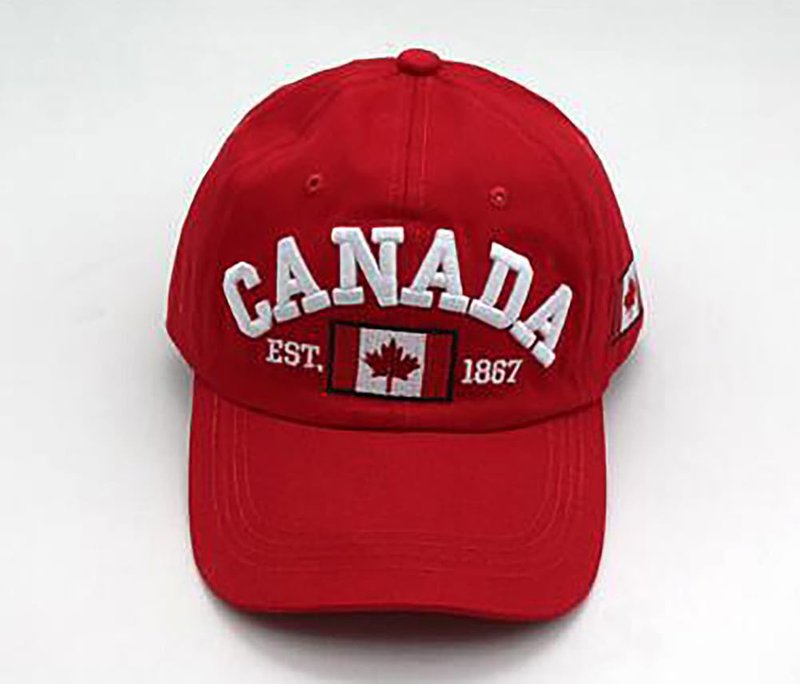 Navy Blue and Red Canada Baseball Cap for Men Women, Canada Day Maple Leaf Flag Dad Hat Golf Cap Sport Outdoor Plain Cap