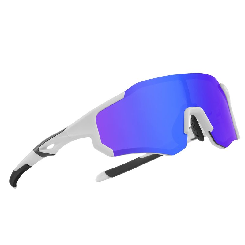 ROCKBROS Polarized Sunglasses for Men Women UV400 Protection Cycling Bike Glasses TAC Lightweight Frame Driving Fishing Golf Sunglasses，Blue