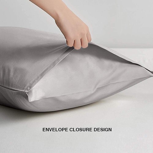 FLXXIE Body Pillow Cover - Super Soft Microfiber 20x54 Pillowcase | Wrinkle & Stain Resistant, Smoky Grey