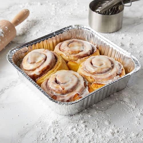 Aluminum Baking Pans - 30 Pack 8” x 8” Heavy Duty Disposable Foil Containers with Clear Lids | Perfect for Takeout, Roasting, and Storing