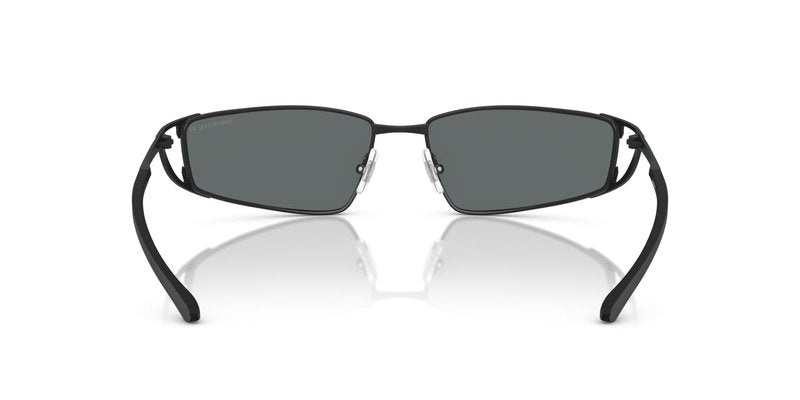ARNETTE Man Sunglasses Matte Black Frame, Polar Grey Lenses, 64MM