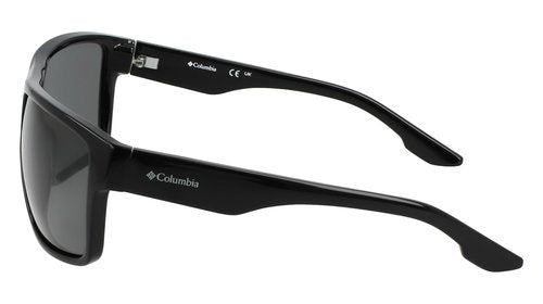 Columbia Men's Sunglasses C571SP FAIRBANKS - Black/Smoke with Smoke Solid Polarized Lens