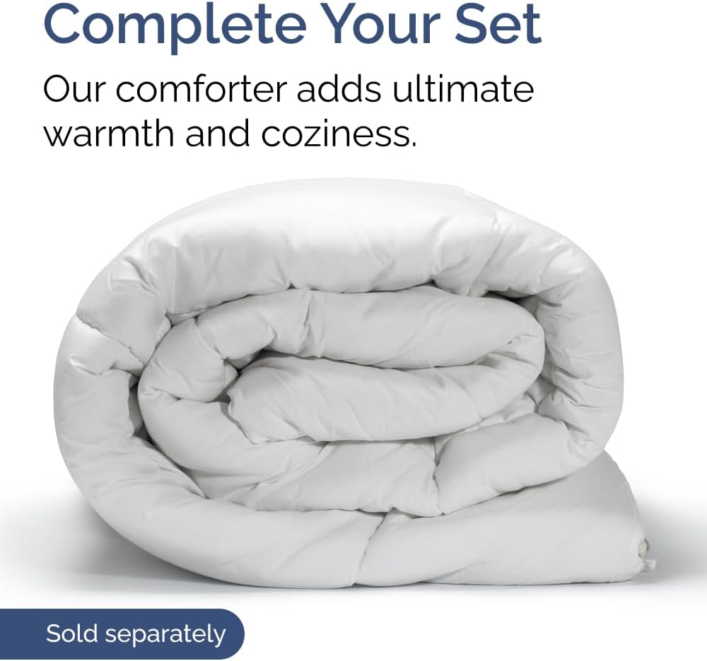 Skiennix Extra Deep Full Sheet Set - 6 Piece Breathable Cooling Bedding - Soft Wrinkle-Free Heathered Beige