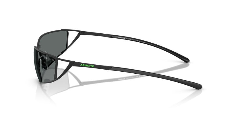 ARNETTE Man Sunglasses Matte Black Frame, Polar Grey Lenses, 64MM