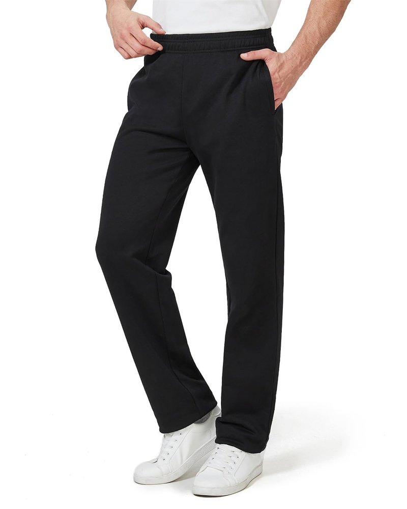 Zylioo Men's Extra Long Sweatpants 36 Inseam Athletic Pants with Pockets Black Extra Long Sweatpants for Men