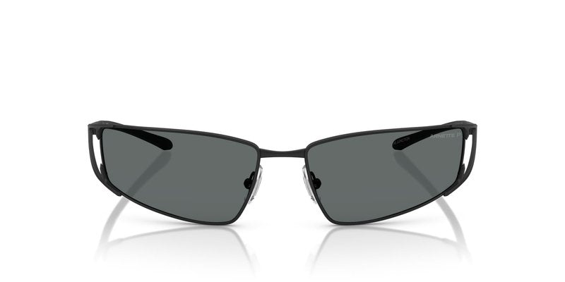 ARNETTE Man Sunglasses Matte Black Frame, Polar Grey Lenses, 64MM