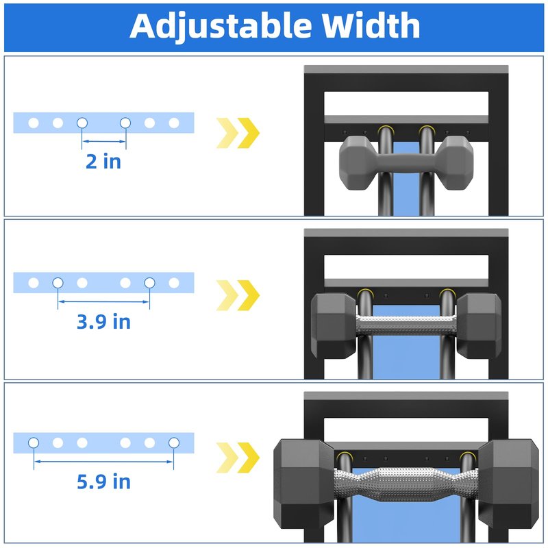 4 Tier Dumbbell Rack,Adjustable Weight Rack for Home Gym,Heavy Duty Weight Stand,800LBS Capacity Kettlebells Storage,Workout Equipment Organizer (Rack Only)