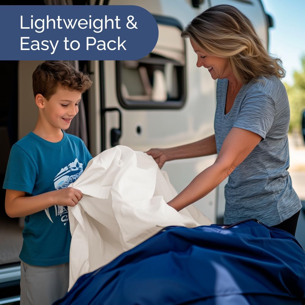 RV Short Queen Sheet Set - Soft, Breathable & Cooling 4-Piece Bedding | Fits 8” to 12” Mattresses - Mauve