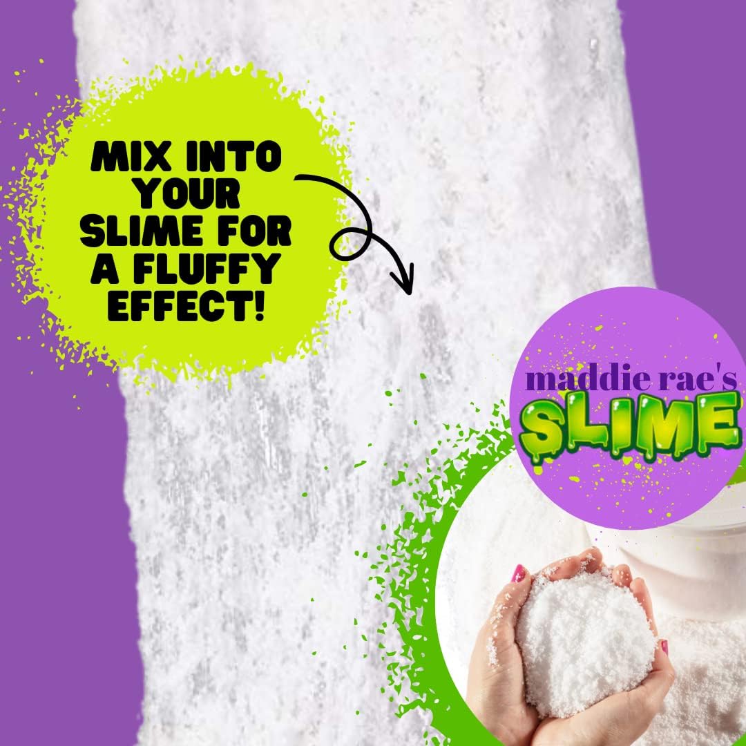SCS Direct Maddie Rae's Instant Snow XL Pack - Create 5 Gallons of Non-Toxic Fake Snow | Perfect for Cloud Slime & DIY Projects