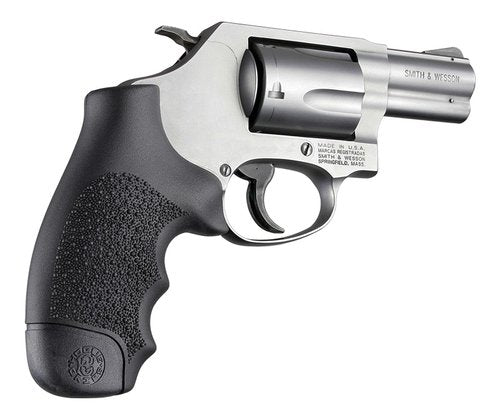 Hogue OverMolded Rubber Monogrip for S&W J-Frame Round Butt, Black - 60000