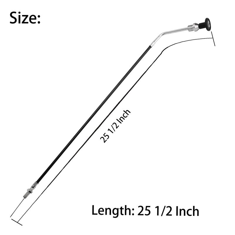 10L0L 25-1/2" 25693-G04 Choke Control Cable for EZGO TXT Medalist 1994-up Gas Golf Cart, Replace OEM 25693G04