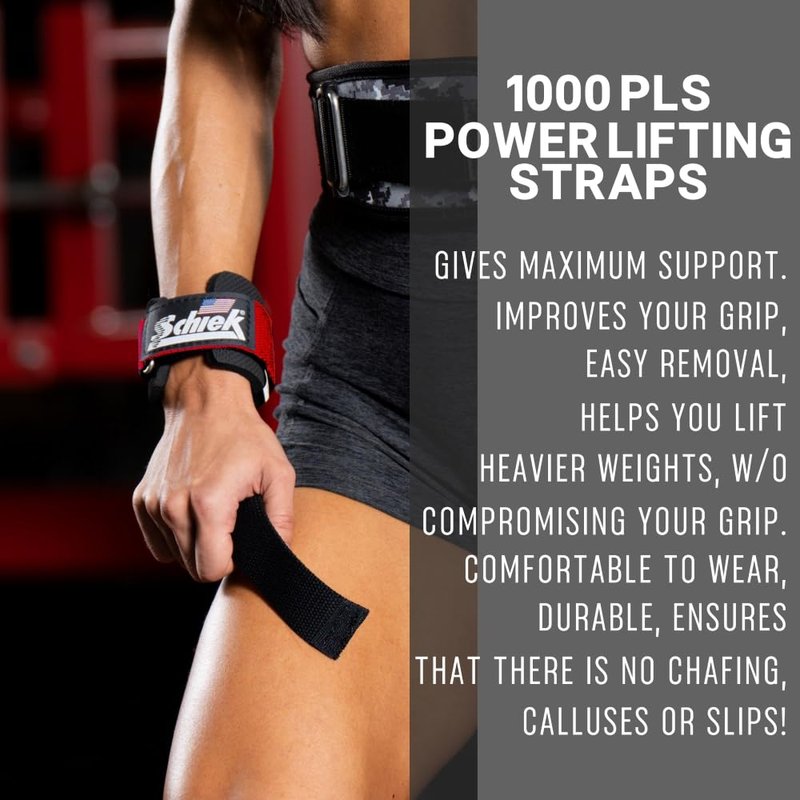 Schiek Sports Model 1000-PLS Deluxe Power Lifting Straps
