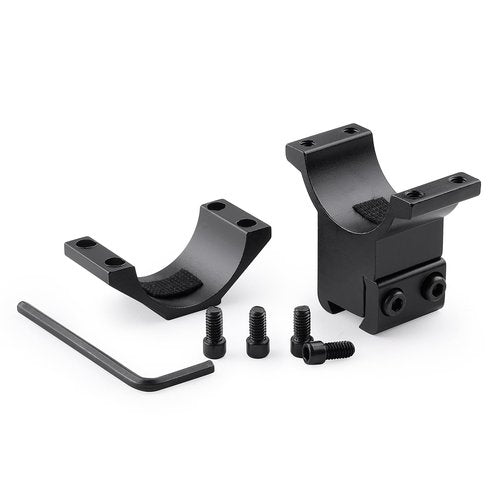 JINSE Green.L 30mm Scope Mount Set of 4, 2 High & 2 Medium Scope Mounts for 11mm Dovetail Rail, Secure Mounting for Rifle Scopes
