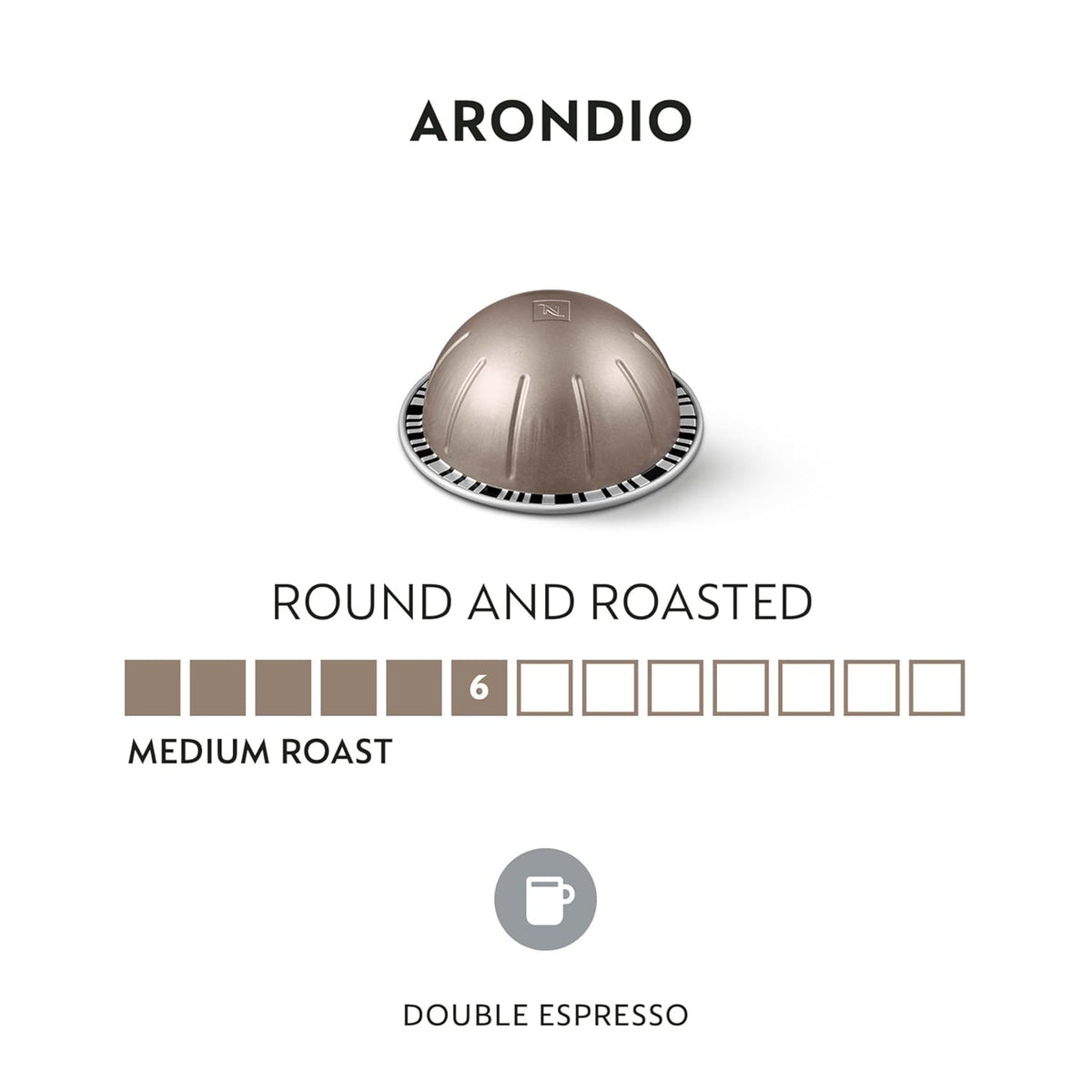 Nespresso Vertuo Capsules - Arondio Gran Lungo Americano Medium Roast Coffee Pods | 30 Count, 5.0oz Brew