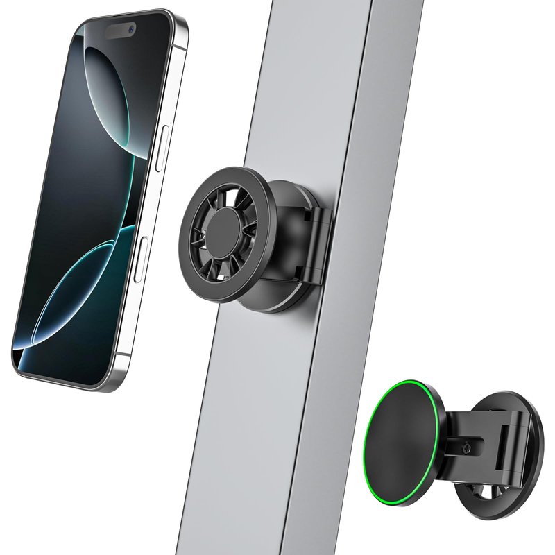 Kolasels Metal Magnetic Phone Mount for Golf Cart, Gym, Laptop, Fridge, EZGO, Club Car, Yamaha, Metal Surface, Magnet Phone Holder, Compatible with iPhone 16/15/14 Pro Max, Galaxy, 4-7" Phones