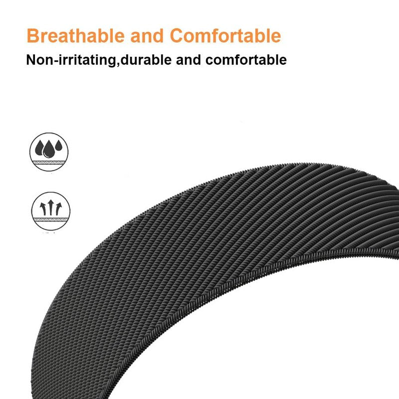 YOFUNTLE Stretchy Bands Compatible for WHOOP 4.0 - Breathable Nylon Strap Wristband - Soft, Comfort, Durability, Breathable, Easy to Use and Adjustable (Black)
