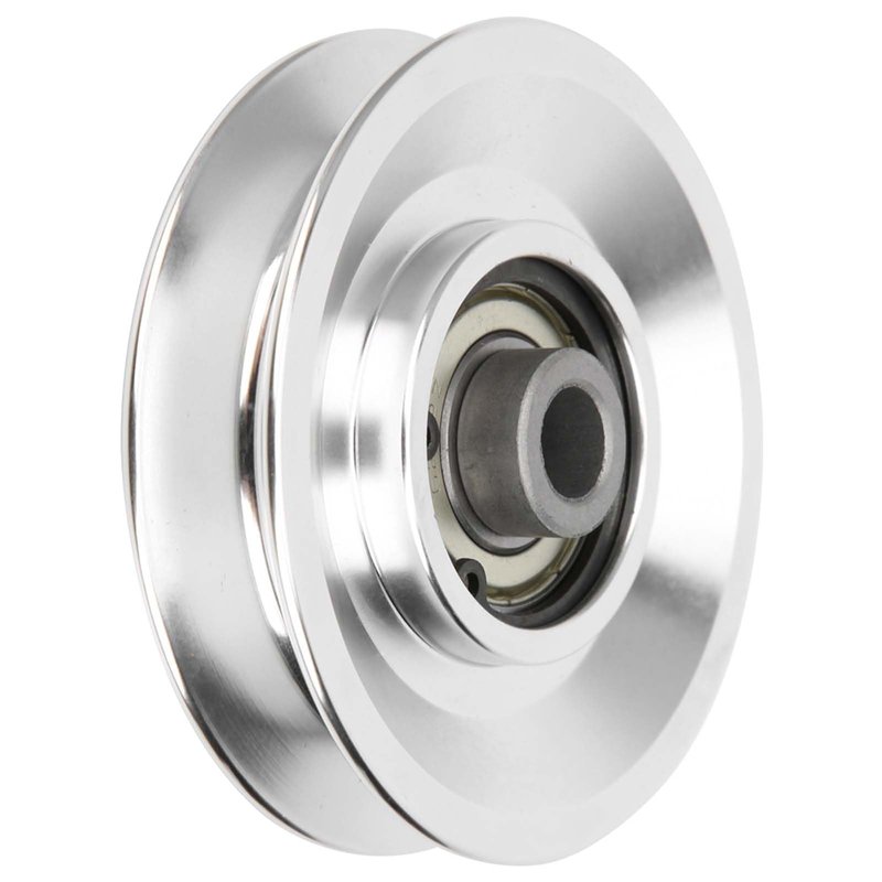 Moofey Aluminum Pulleys, 80mm Diameter Pulley Wheel, Gym Pulley for for Cable Machine Gym Equipment Part Garage Door