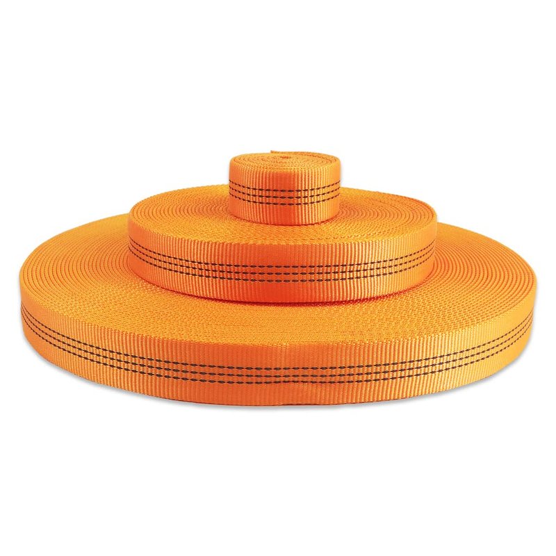NewDoar 1 Inch Nylon Webbing Strap/Tubular Climbing Webbing - Heavy Duty Strap for Rescue, Climbing, Harnesses, Rock Work, & Firefighting (Orange,5Yard)
