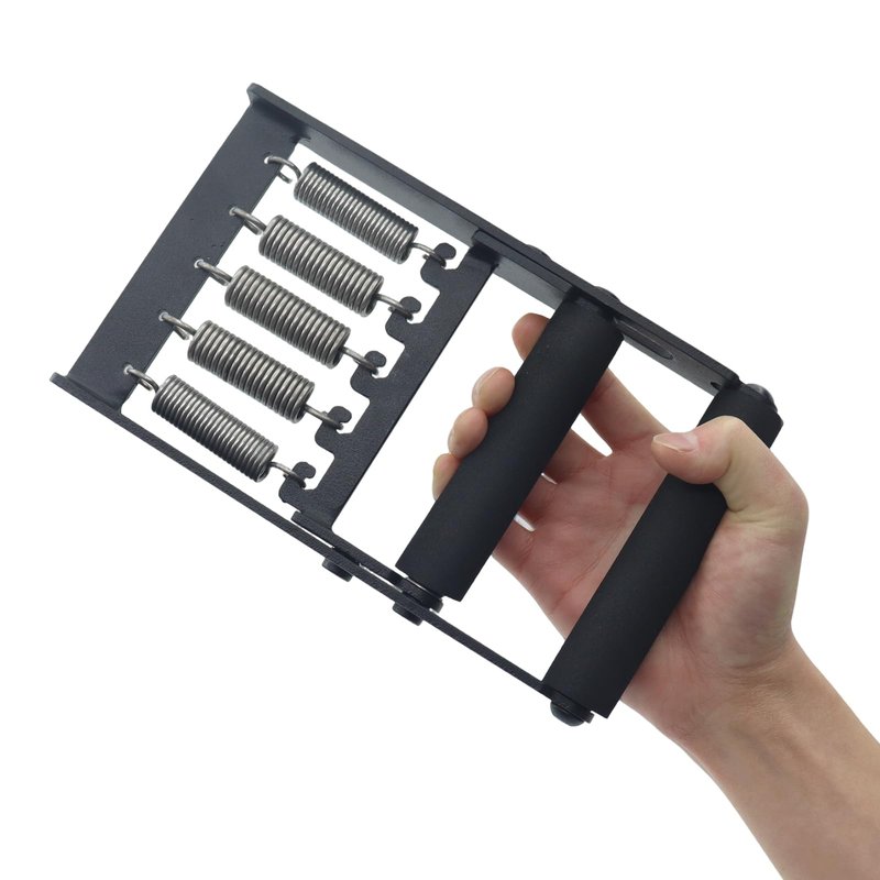 Solid Metal Hand Grip Dynamometer Hand Grip Strength Tester 165lb Adjustable Grip Strength Trainer with 5 Heavy Duty Springs,Professional Forearm & Finger Exercise Equipment for Athletes,Gym & Home Workouts