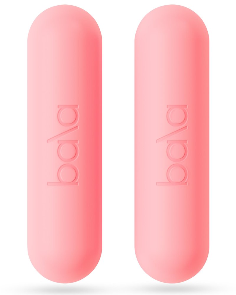Bala Bars Dumbbell Set for Women & Men, 3lb Dumbbells (Blush) - Set of 2 Bars Designed for Walking, Strength Training, HIIT, Boxing & Aerobics - Dumbbell Weights for Working Out at Home
