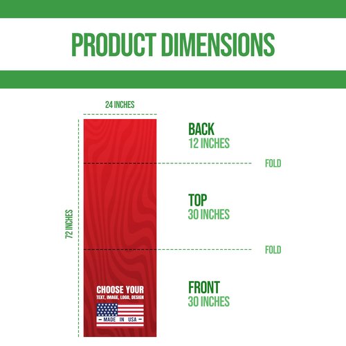 Custom Table Runner for Table by BCB Print - Personalized Table Sign with Your Photo, Text or Logo | HD Print Table Runner for Shows & Events | Fast Delivery | Made in USA | Sizes 12"x72" to 36"x72"
