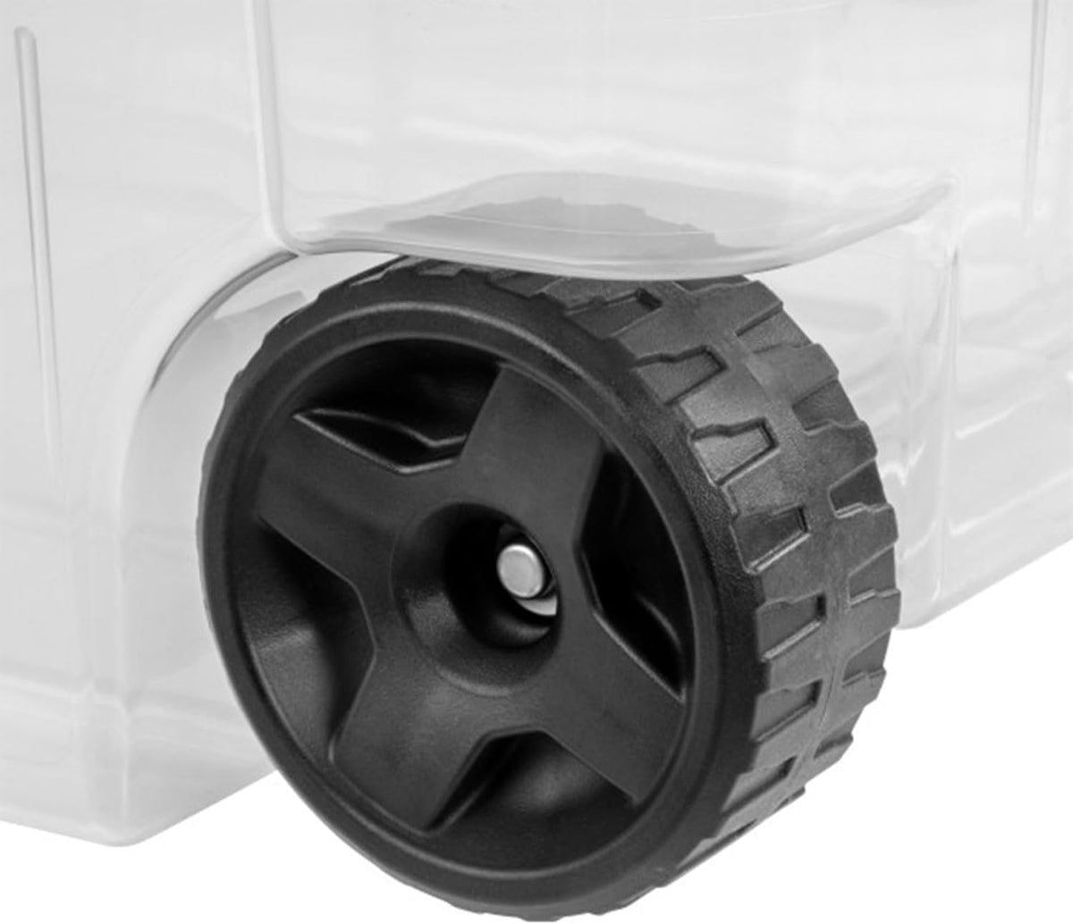 Sterilite 6-Pack Modular Stacker Box - Durable Clear Plastic Storage Bins with Latching Lids | 160 Quart for Organizing Closets, Bathrooms, and Offices