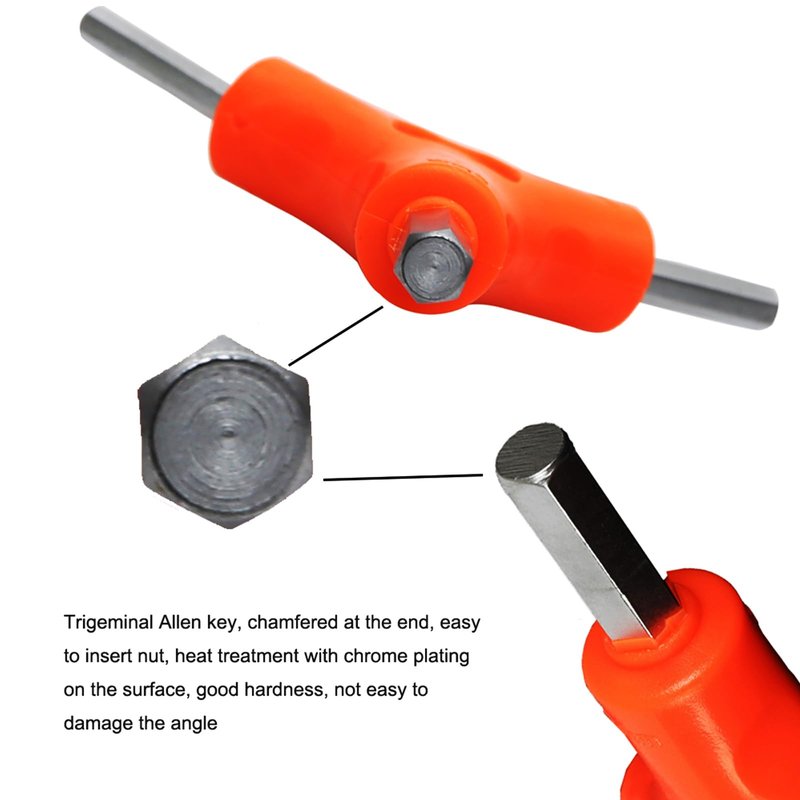 3-Way Bike Hex Wrench Set, Y Allen Wrench All-In-One Multifunctional Biking Maintenance Tool Cycling Torque Spanner Internal Hex Key Repair Tool for Mountain Bicycle, 3Pcs(2.5, 3, 4, 5, 6, 8mm)