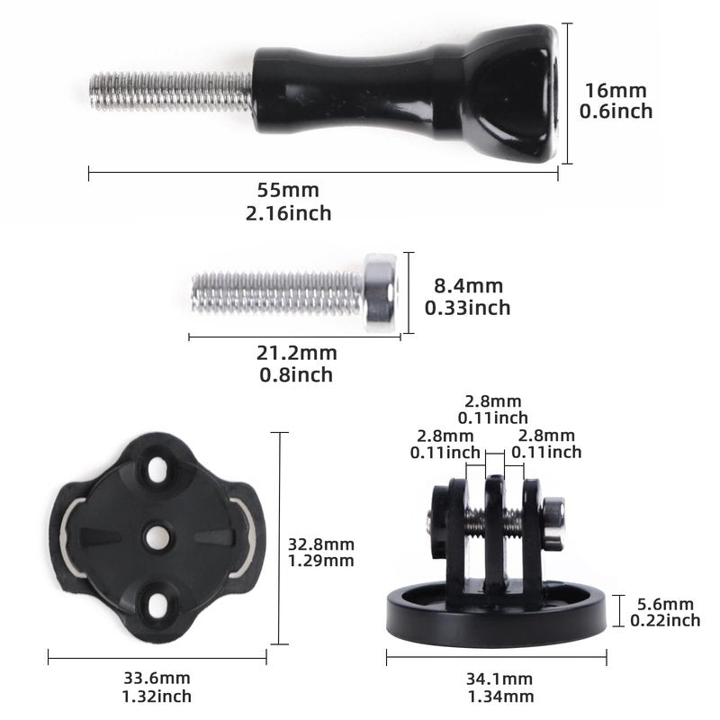 NELboNs Quick Release Sport Action Camera Mount Compatible with IGPS Port M80 Out-Front Bike Bracket Threaded Mount for Bicycle Lights Holder