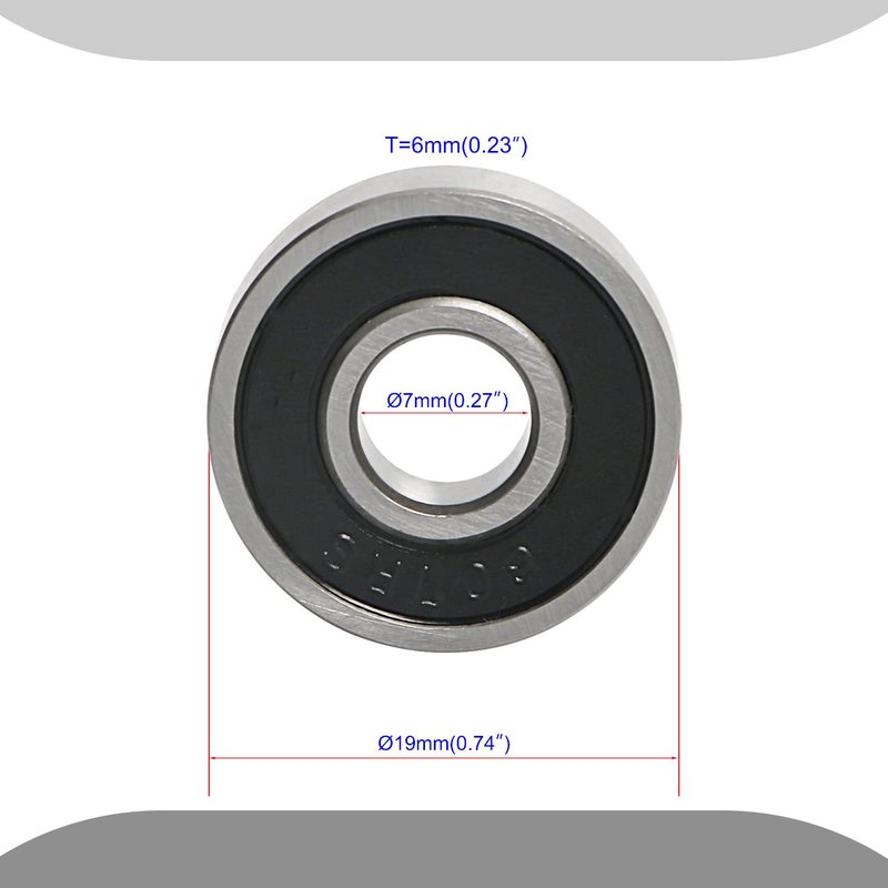 Aopin 609Z Skateboards Bearings Ball Bearings 0.35 x OD 0.94 Inch Double Metal Sealed Miniature, Applicable for Skateboards, 3D Printer Inline Skates Roller Skates Longboards Scooters, 10 Pcs