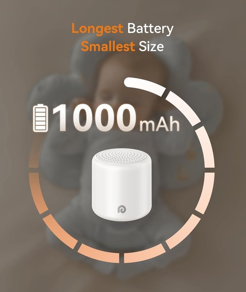 Dreamegg Portable White Noise Machine - Egg-Sized Design with 16 Nature Sounds & Timer | Ideal for Sleep, Travel & Home Use - Cream