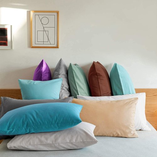 FLXXIE Body Pillow Cover - Super Soft Microfiber 20x54 Pillowcase | Wrinkle & Stain Resistant, Smoky Grey