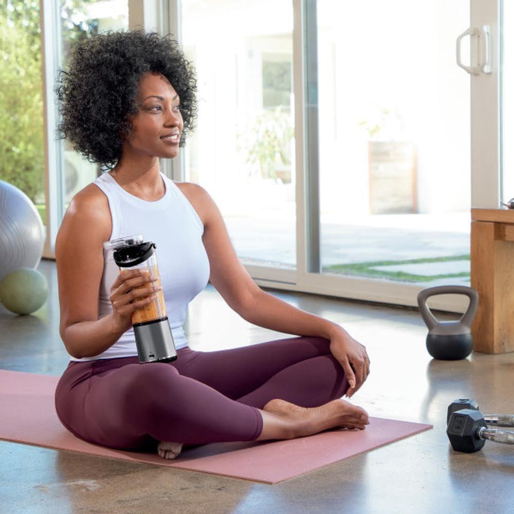 Ninja BC151BK Portable Blender - Cordless 18oz Personal Blender for Smoothies & Shakes | BPA Free, USB-C Rechargeable, Black