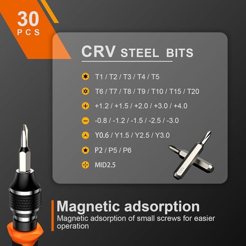 JOREST Precision Screwdriver Set - 40Pcs Mini Repair Tools for Macbook, PC, iPhone & More
